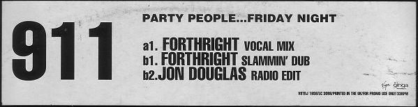 911 (4) - Party People...Friday Night