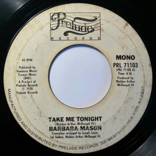 Barbara Mason - Take Me Tonight