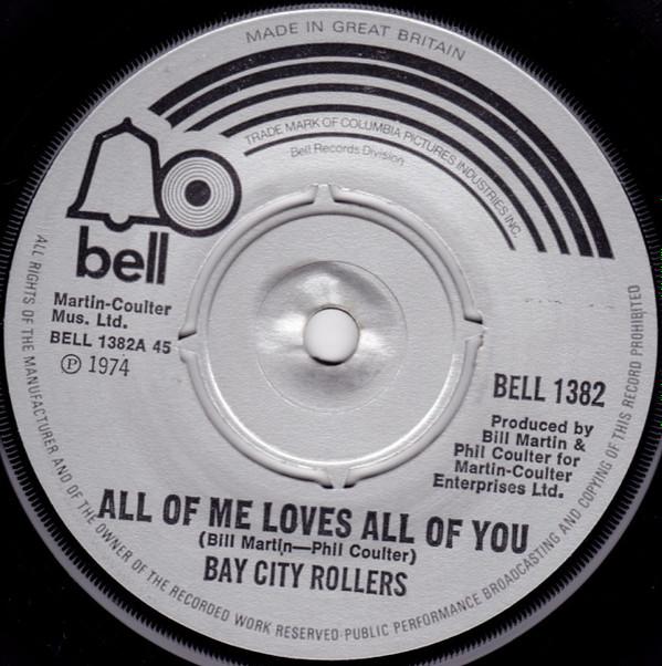 Bay City Rollers - All Of Me Loves All Of You