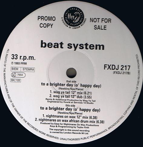 Beatsystem - To A Brighter Day (O' Happy Day)
