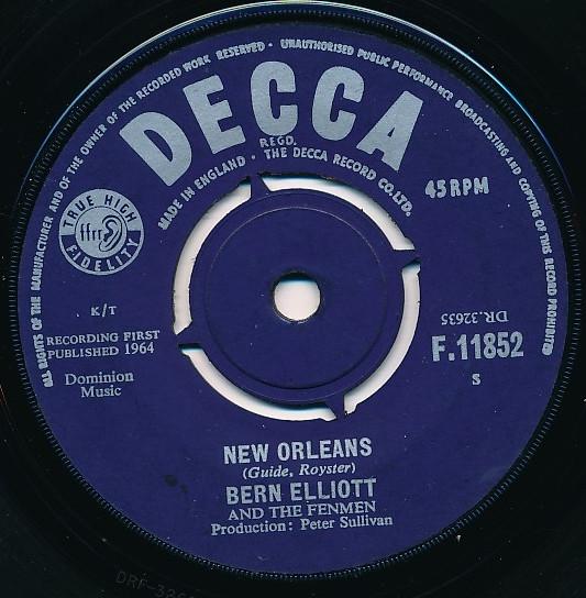 Bern Elliott, The Fenmen - New Orleans