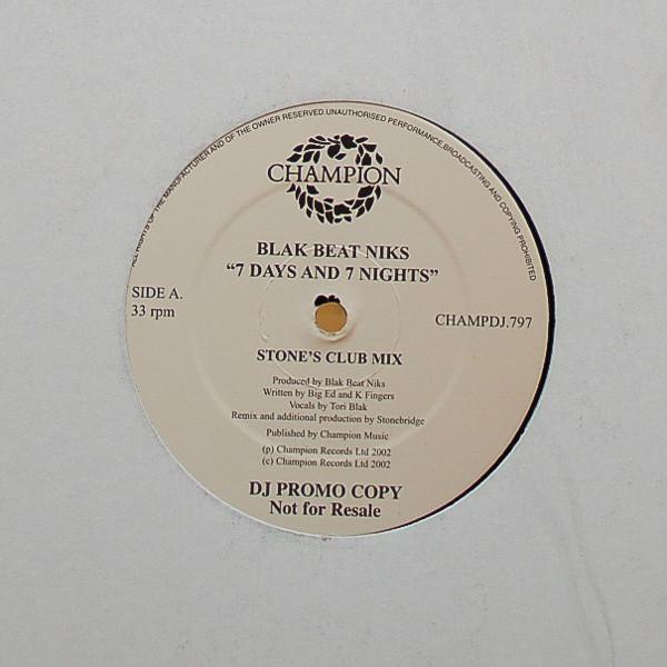 Blak Beat Niks - 7 Days And 7 Nights