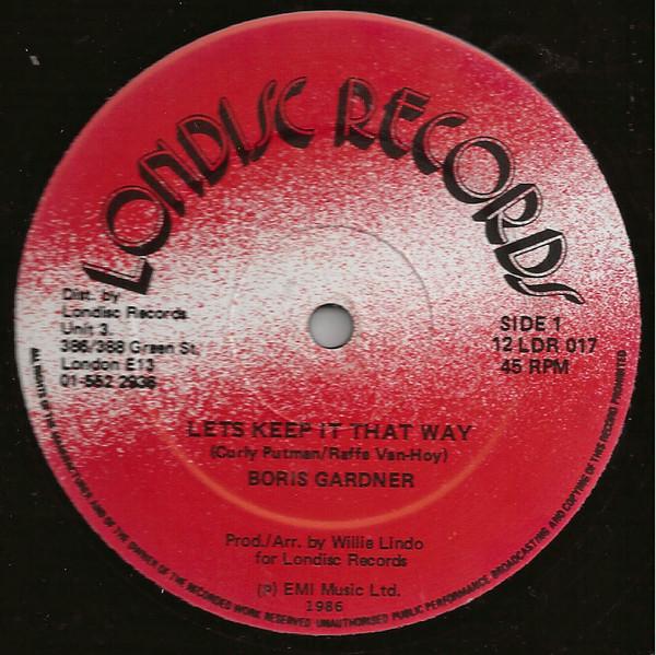 Boris Gardiner - Let's Keep It That Way