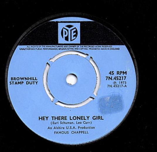 Brownhill Stamp Duty - Hey There Lonely Girl