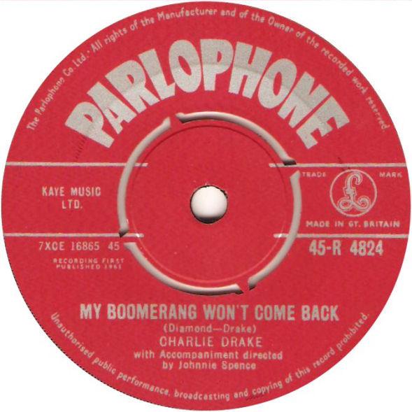 Charlie Drake - My Boomerang Won't Come Back / She's My Girl