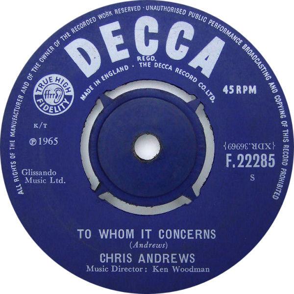 Chris Andrews (3) - To Whom It Concerns