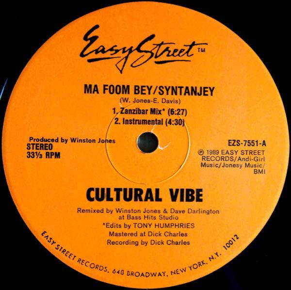 Cultural Vibe - Ma Foom Bey/Syntanjey
