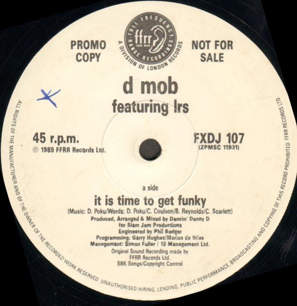 D Mob - It Is Time To Get Funky / Trance Dance