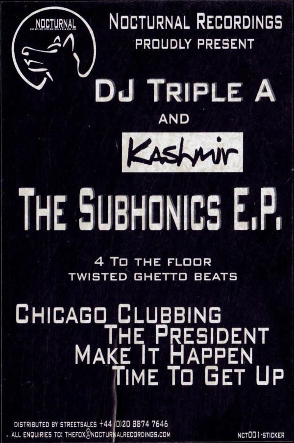 DJ Tripple A, Kashmir - Subhonics E.P.