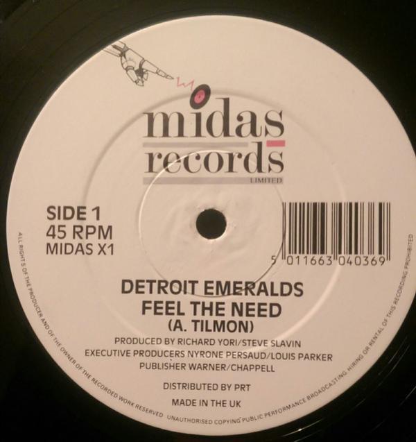 Detroit Emeralds - Feel The Need / J.A.'s Rap Groove UK