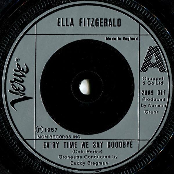 Ella Fitzgerald - Ev'ry Time We Say Goodbye / Manhattan