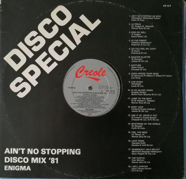 Enigma  - Ain't No Stopping Disco Mix '81