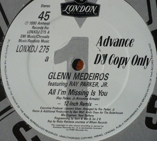 Glenn Medeiros - All I'm Missing Is You