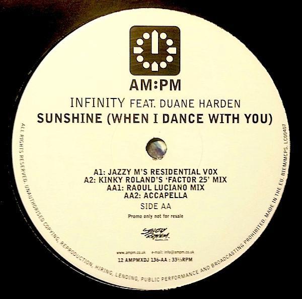 Infinity, Duane Harden - Sunshine (When I Dance With You)