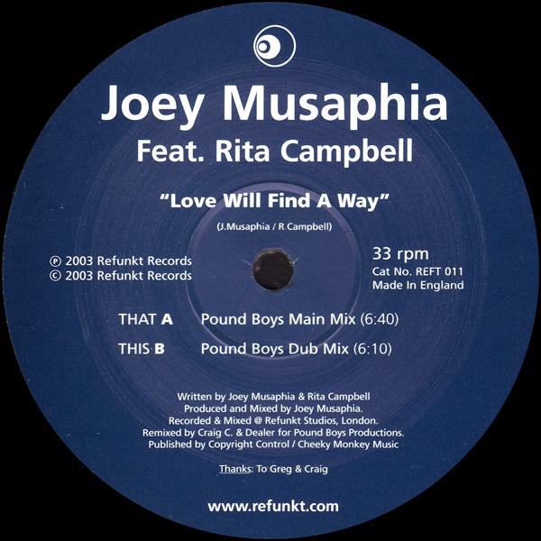 Joey Musaphia - Love Will Find A Way (Pound Boys Remixes)