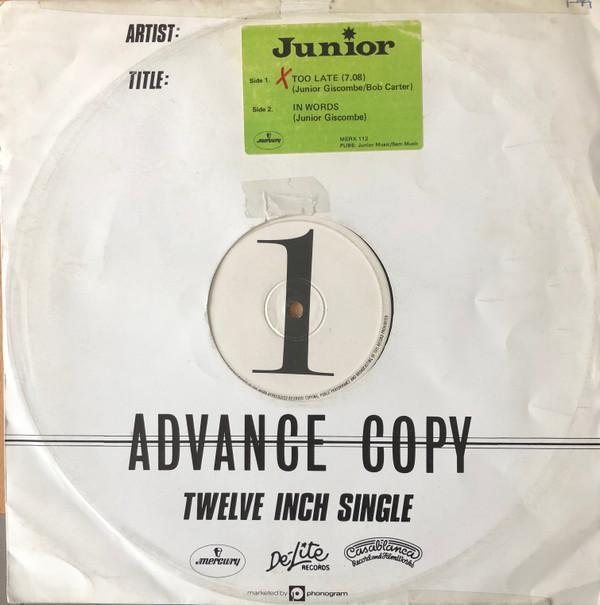 Junior  - Too Late / In Words