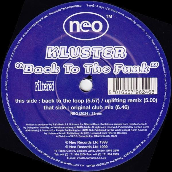 Kluster - Back To The Funk