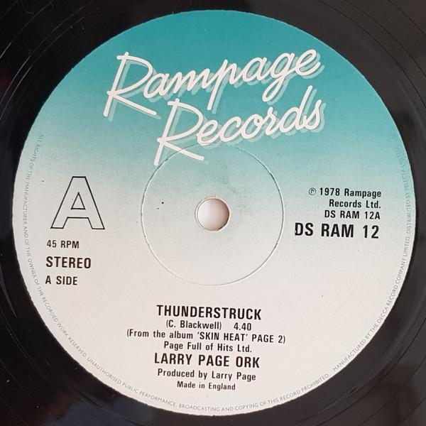 Larry Page Orchestra - Thunderstruck / Slinky Thighs