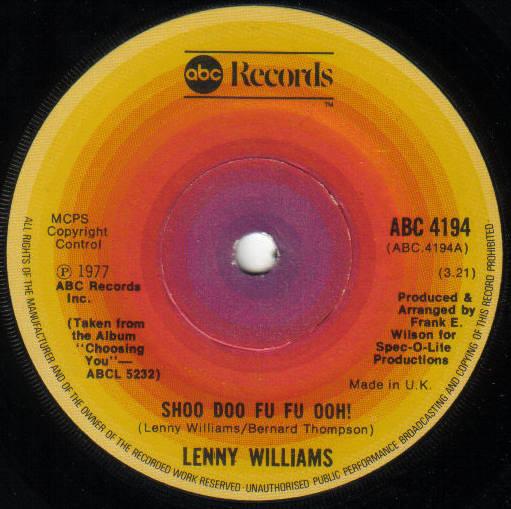 Lenny Williams - Shoo Doo Fu Fu Ooh! / Problem Solver