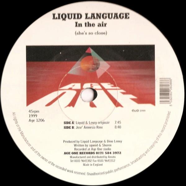 Liquid Language - In The Air (She's So Close)