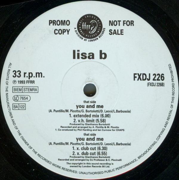 Lisa B - You And Me