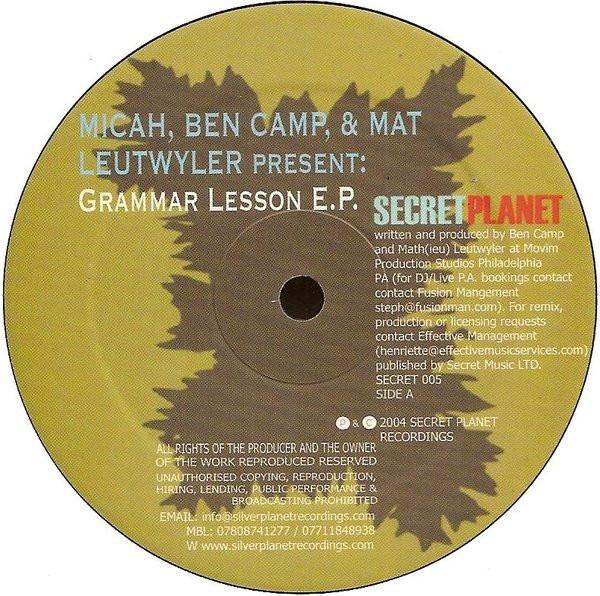 Micah, Ben Camp, Mat Leutwyler - Grammar Lesson E.P.