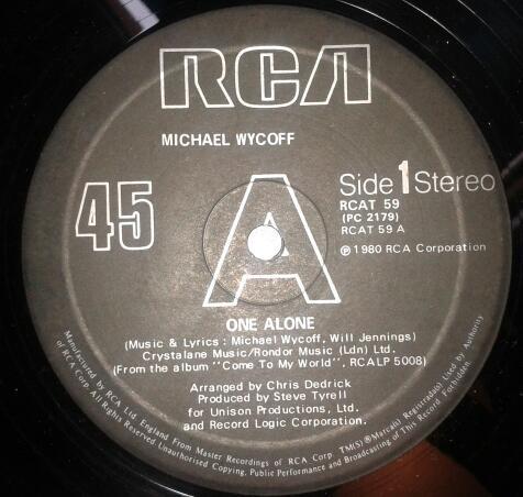 Michael Wycoff - One Alone / Do You Think