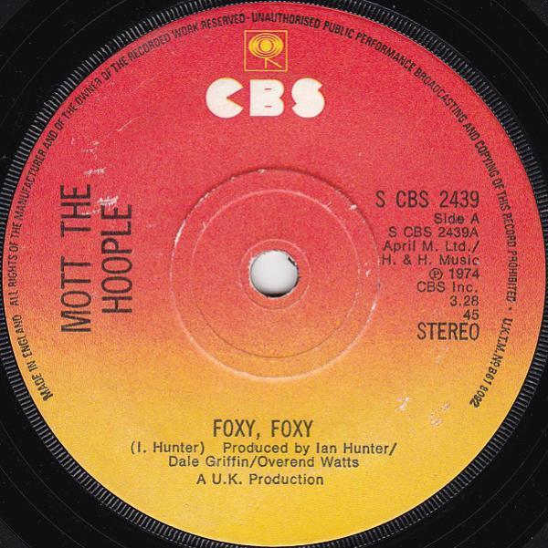 Mott The Hoople - Foxy, Foxy