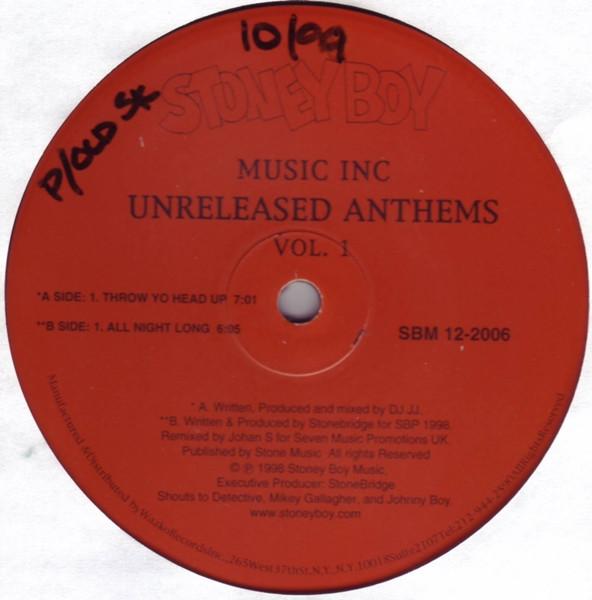 Music Inc (2) - Unreleased Anthems Vol. 1