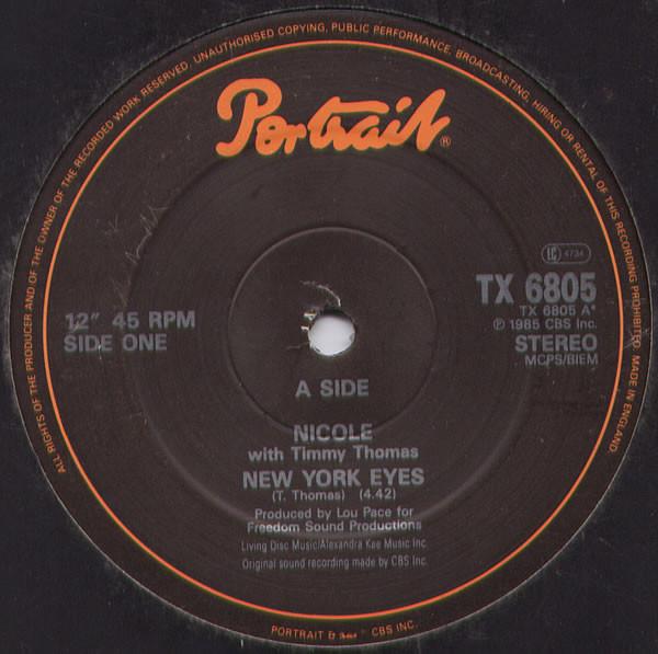 Nicole J McCloud, Timmy Thomas - New York Eyes / Ordinary Girl