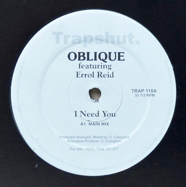 Oblique (3), Errol Reid - I Need You