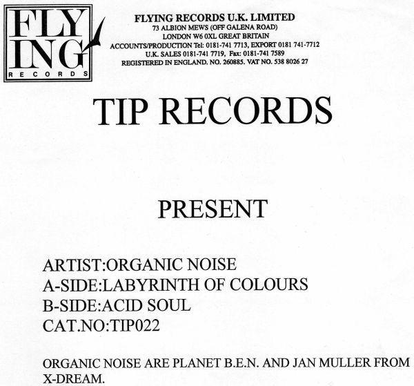 Organic Noise - Labyrinth Of Colours / Acid Soul
