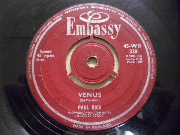 Paul Rich - Venus / Wonderful Secret Of Love