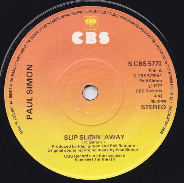 Paul Simon - Slip Slidin' Away