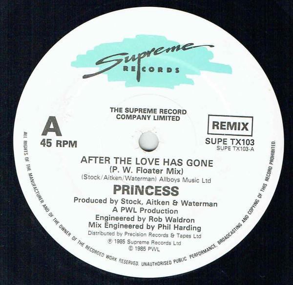 Princess - After The Love Has Gone - Remix