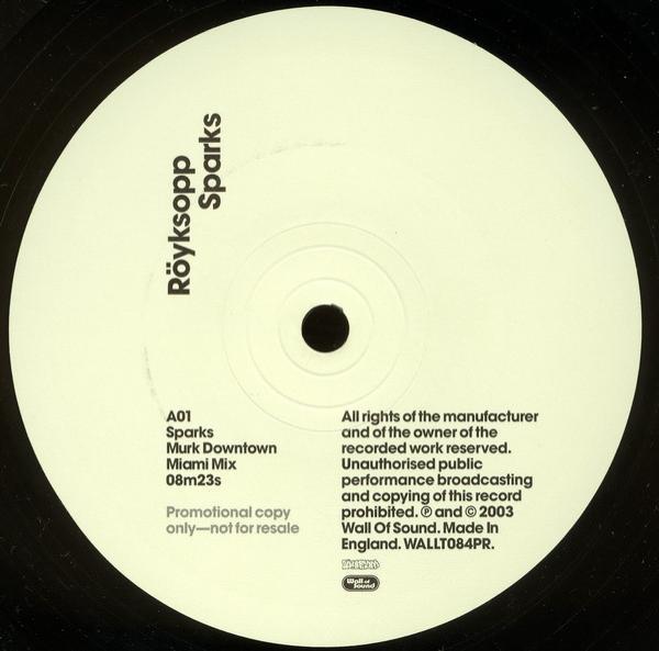 Röyksopp - Sparks