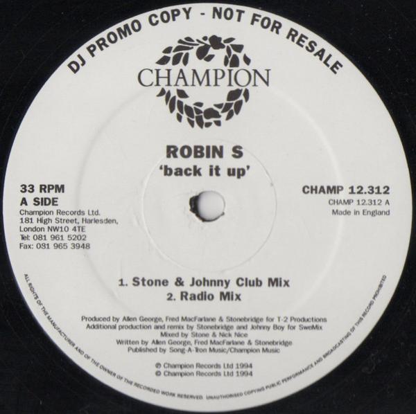 Robin S. - Back It Up