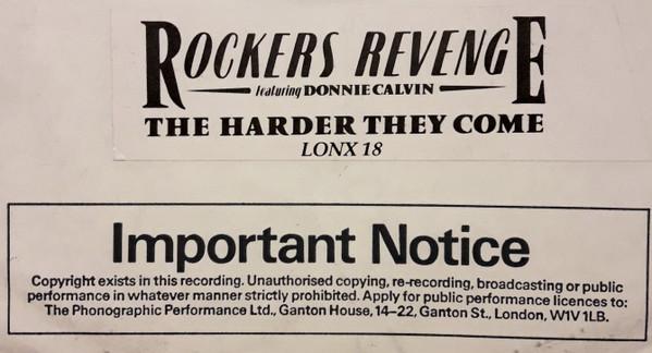 Rockers Revenge, Donnie Calvin - The Harder They Come