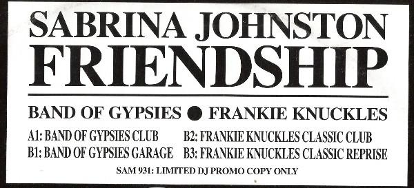 Sabrina Johnston - Friendship