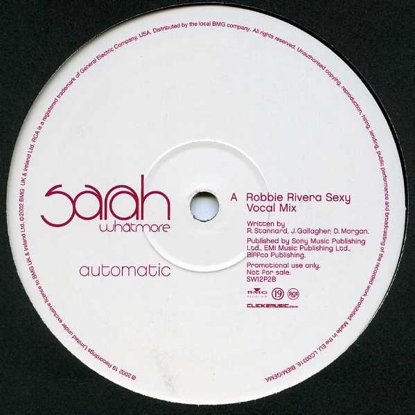 Sarah Whatmore - Automatic