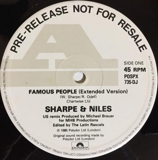 Sharpe & Niles - Famous People