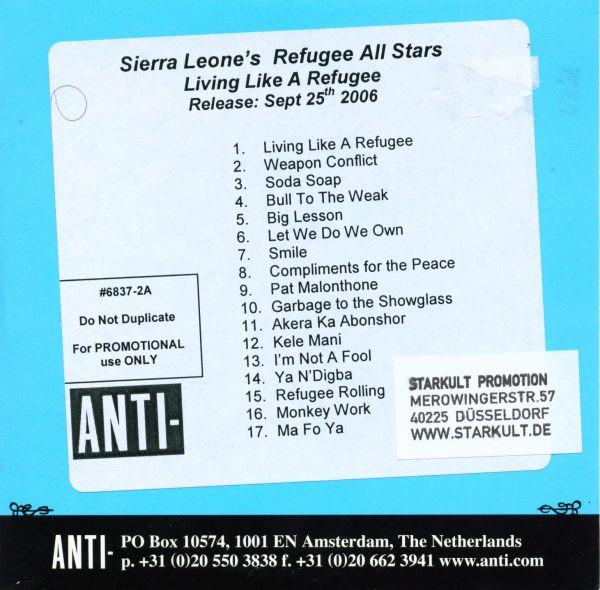 Sierra Leone's Refugee All Stars - Living Like A Refugee