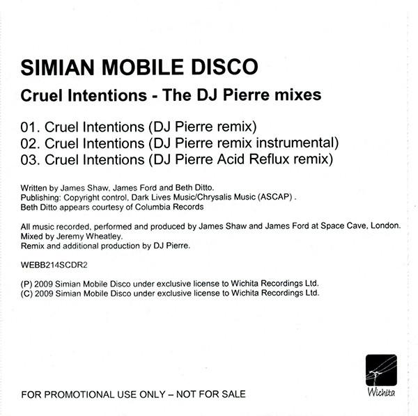 Simian Mobile Disco - Cruel Intentions - The DJ Pierre Mixes