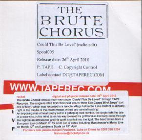 The Brute Chorus - Could This Be Love?