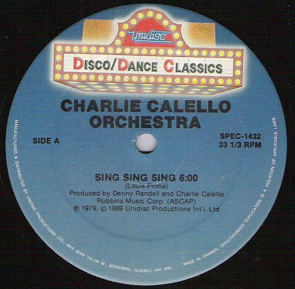 The Charlie Calello Orchestra, Ferrara - Sing, Sing, Sing / Love Attack