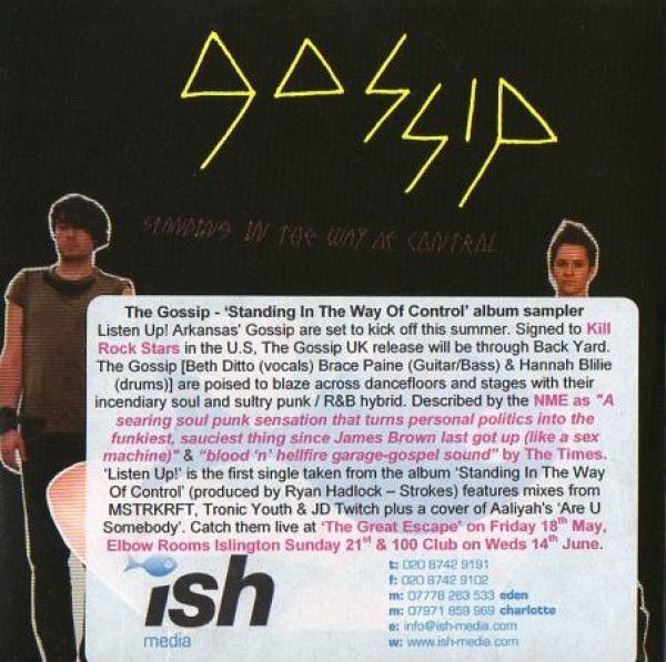 The Gossip - Standing In The Way Of Control