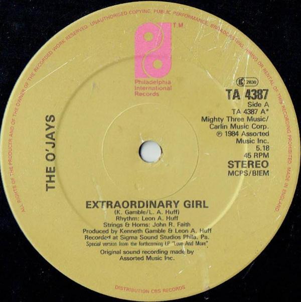 The O'Jays - Extraordinary Girl
