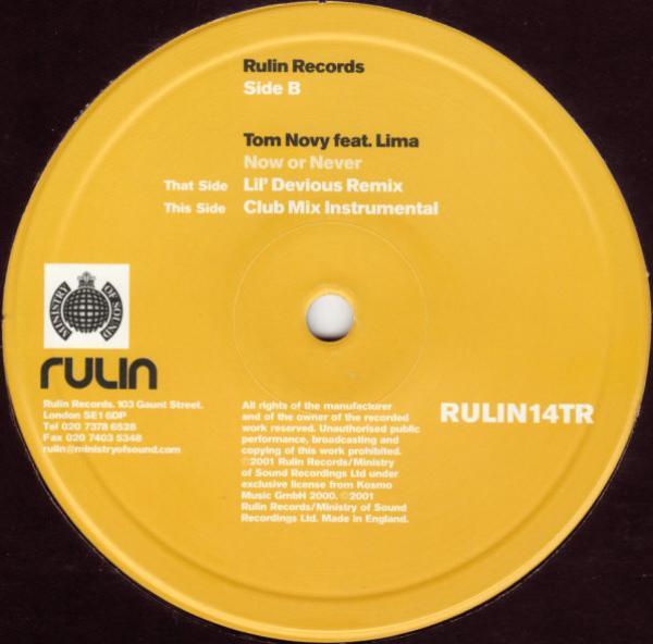 Tom Novy, Lima - Now Or Never