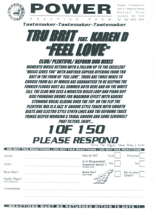 Tru-Brit - Feel Love