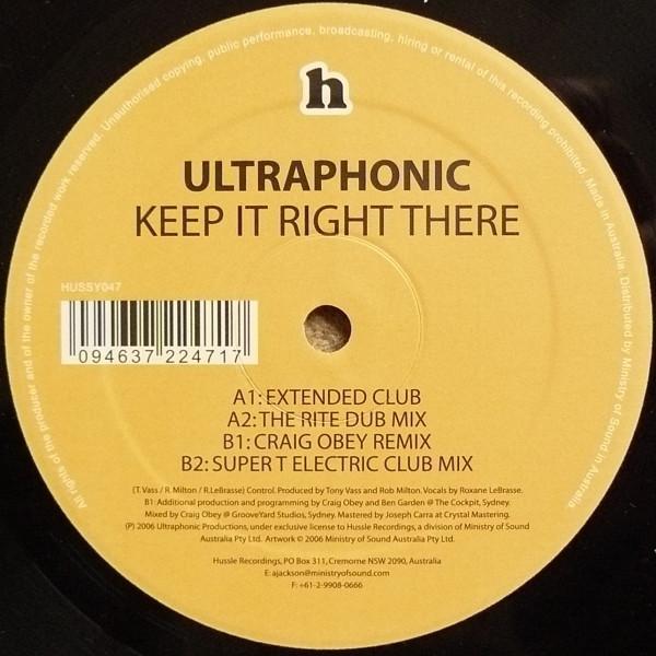 Ultraphonic - Keep It Right There